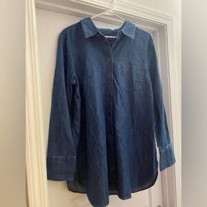TALBOTS WOMENS BOYFRIEND SHIRT - DENIM
indigo night wash